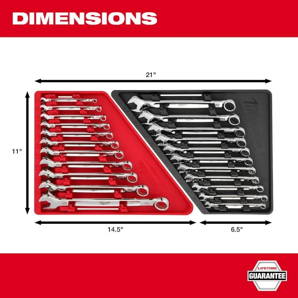 Milwaukee 48-22-9411 11pc SAE Combination Wrench Set