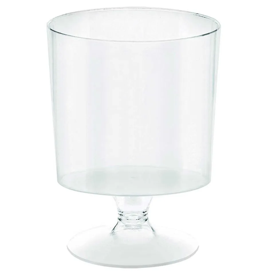 Mini Catering Pedestal Cups Clear Plastic 147ml 10pk