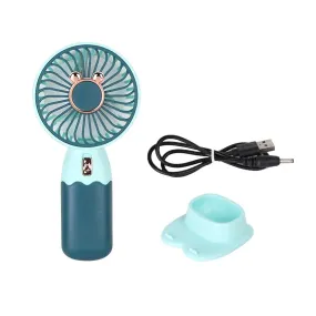 Mini Fan Rechargeable Table Fan Handheld Fan USB Fan Desk Fan Cooling Fan For Home , Office , Car, & Multi Use Fan (Battery Not Include)