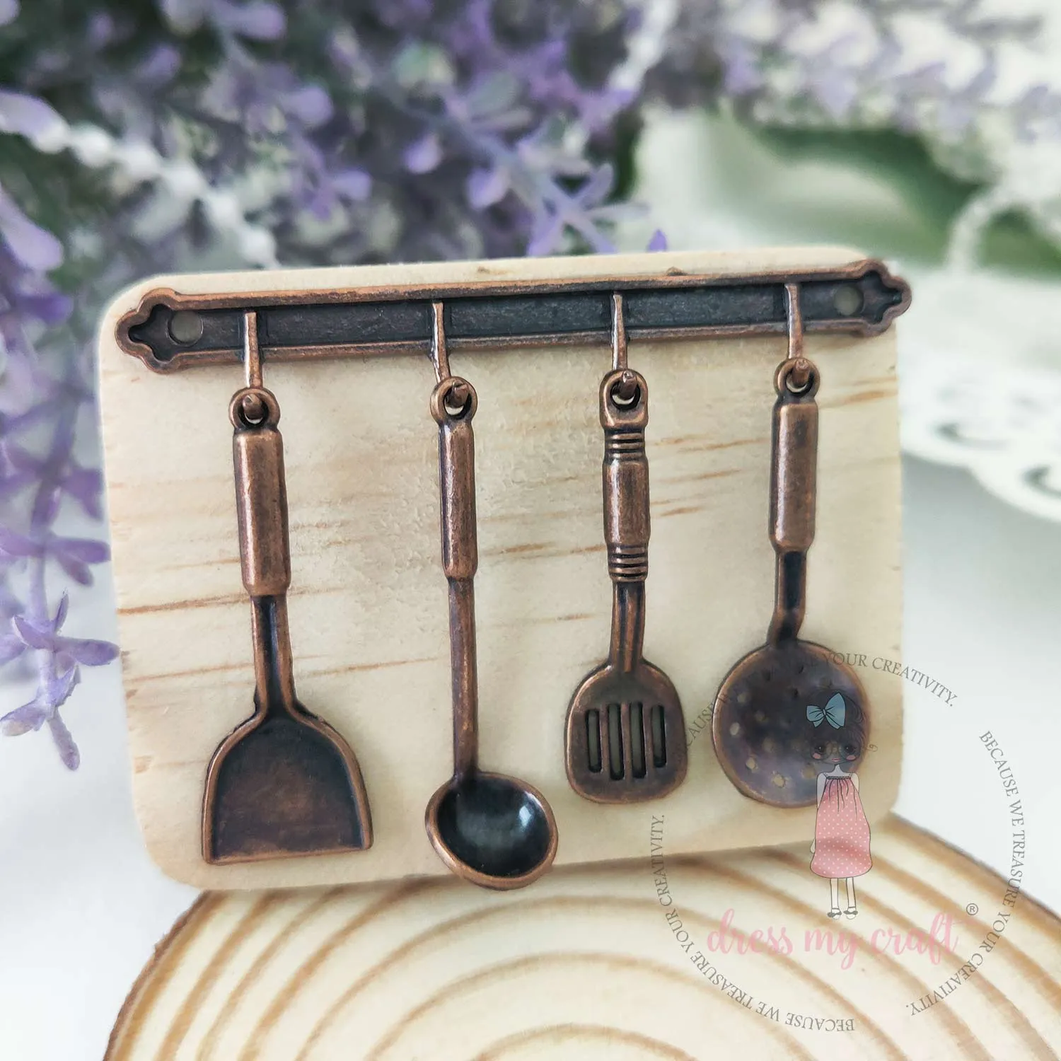 Miniature Kitchen Utensils - Bronze