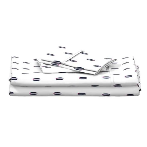 Navy Blue, White and Surfer Girl Pink Mini Size Classic Surfboards Sheet Set  from Surfer Bedding™️