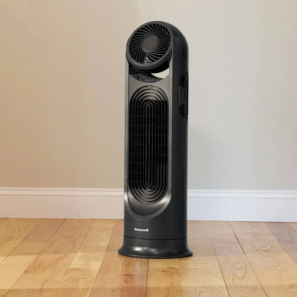 New - Honeywell Turbo Force 2 in 1 Tower Oscillating Fan Black