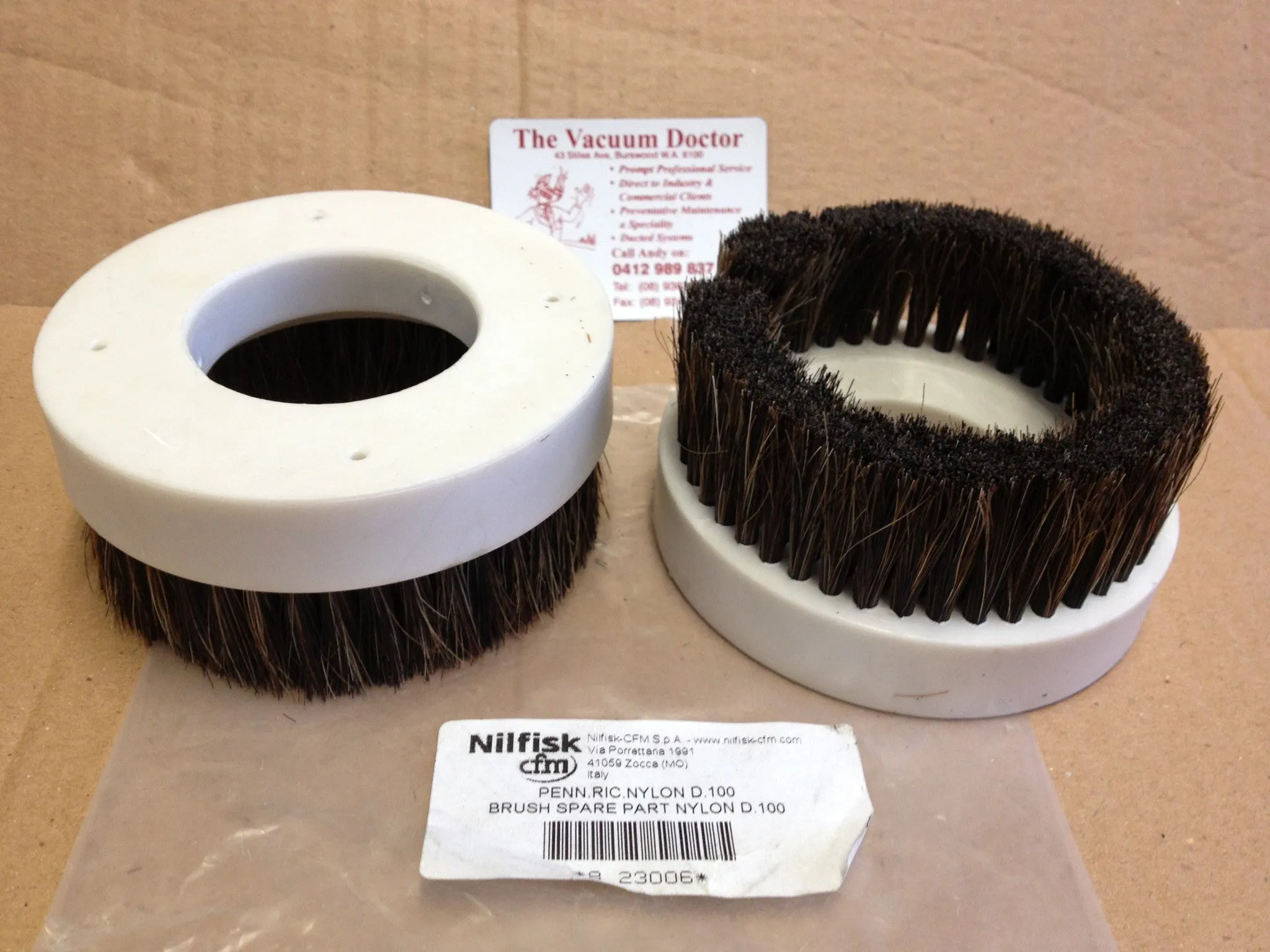 NilfiskCFM Industrial Vacuum Cleaner 50mm Bristle Round Brush Suits 127 137 S2 and S3