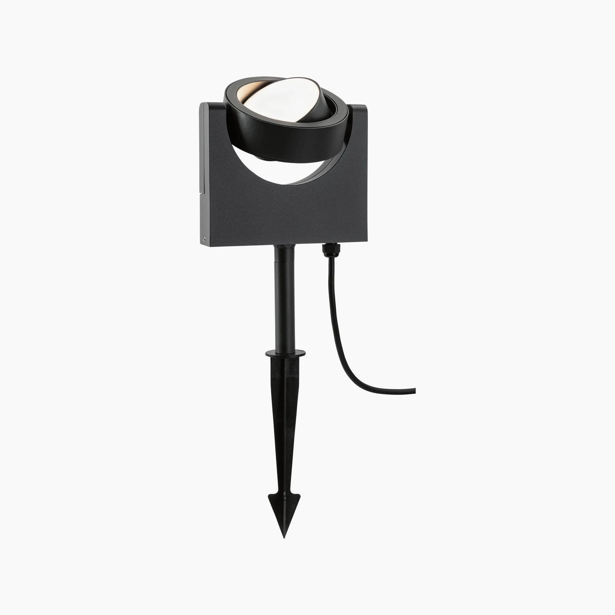 Outdoor Swivea 8W LED Garden Spotlight in Anthracite