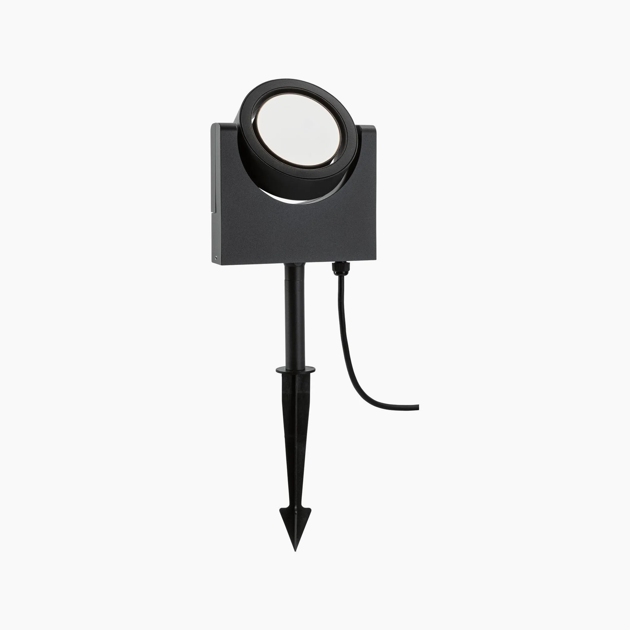 Outdoor Swivea 8W LED Garden Spotlight in Anthracite