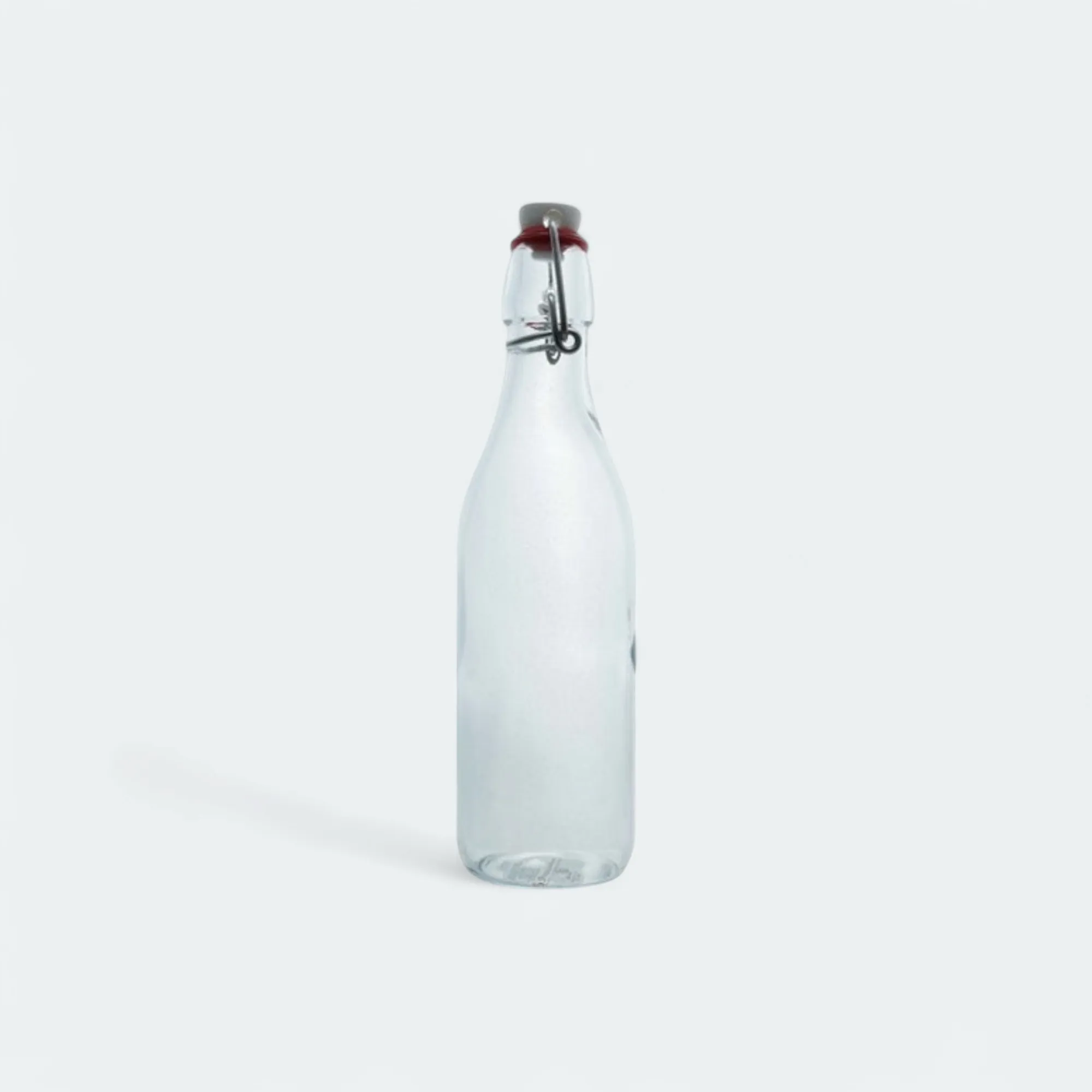 Pasabahce Glass Bottle with Swing Clip Lid White 500ml 24063