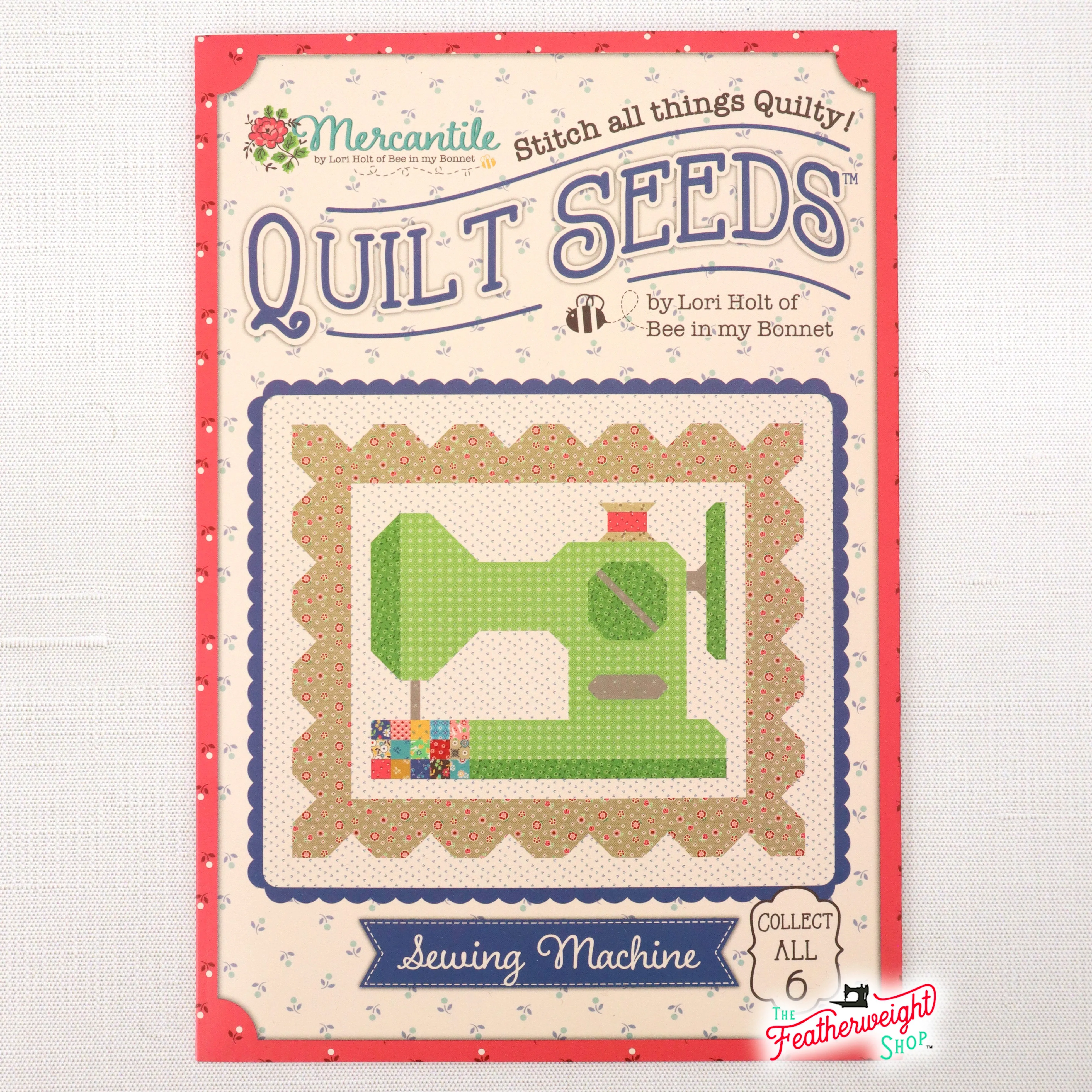 PATTERN, Mercantile Quilt Seeds ~ Sewing Machine Block by Lori Holt