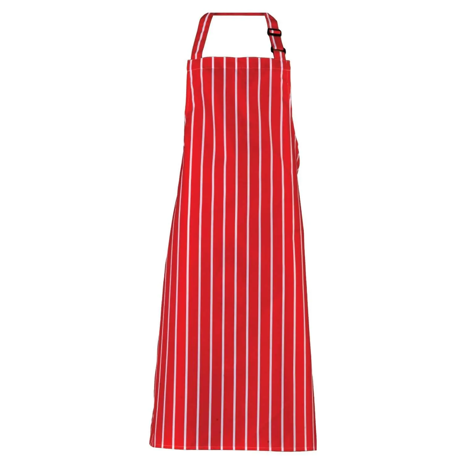 Pegasus 100% PVC Red/White Striped Butcher's Bib Apron