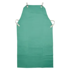 PIP Ironcat 7080 FR Treated 100% Cotton Sateen Apron, Green, 1 Each