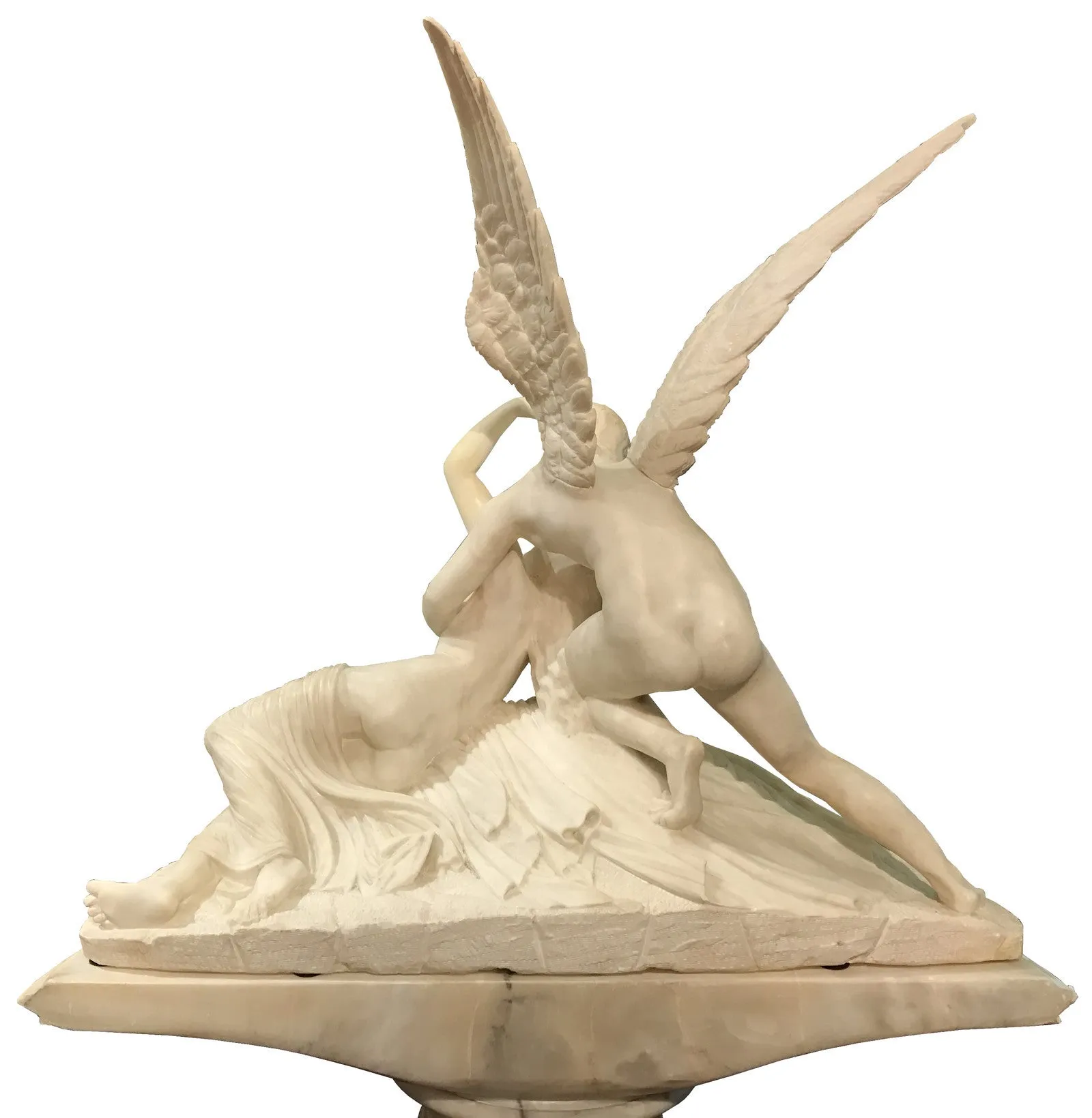 Psyche Revived by Cupid's Kiss on Pedestal (1850)