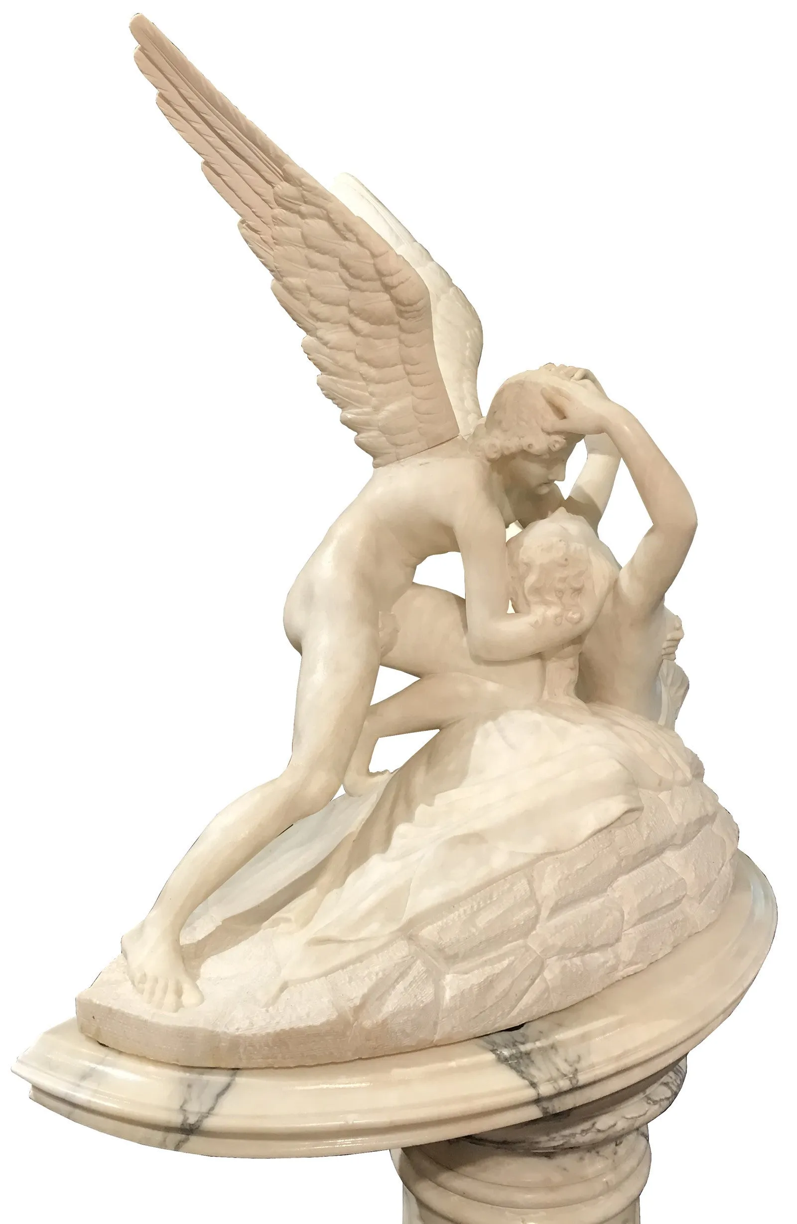 Psyche Revived by Cupid's Kiss on Pedestal (1850)