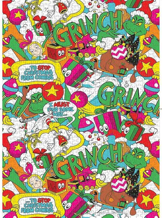 Puzzle 1000 Pieces - Dr. Seuss Grinch (Poppin) Jigsaw Puzzle