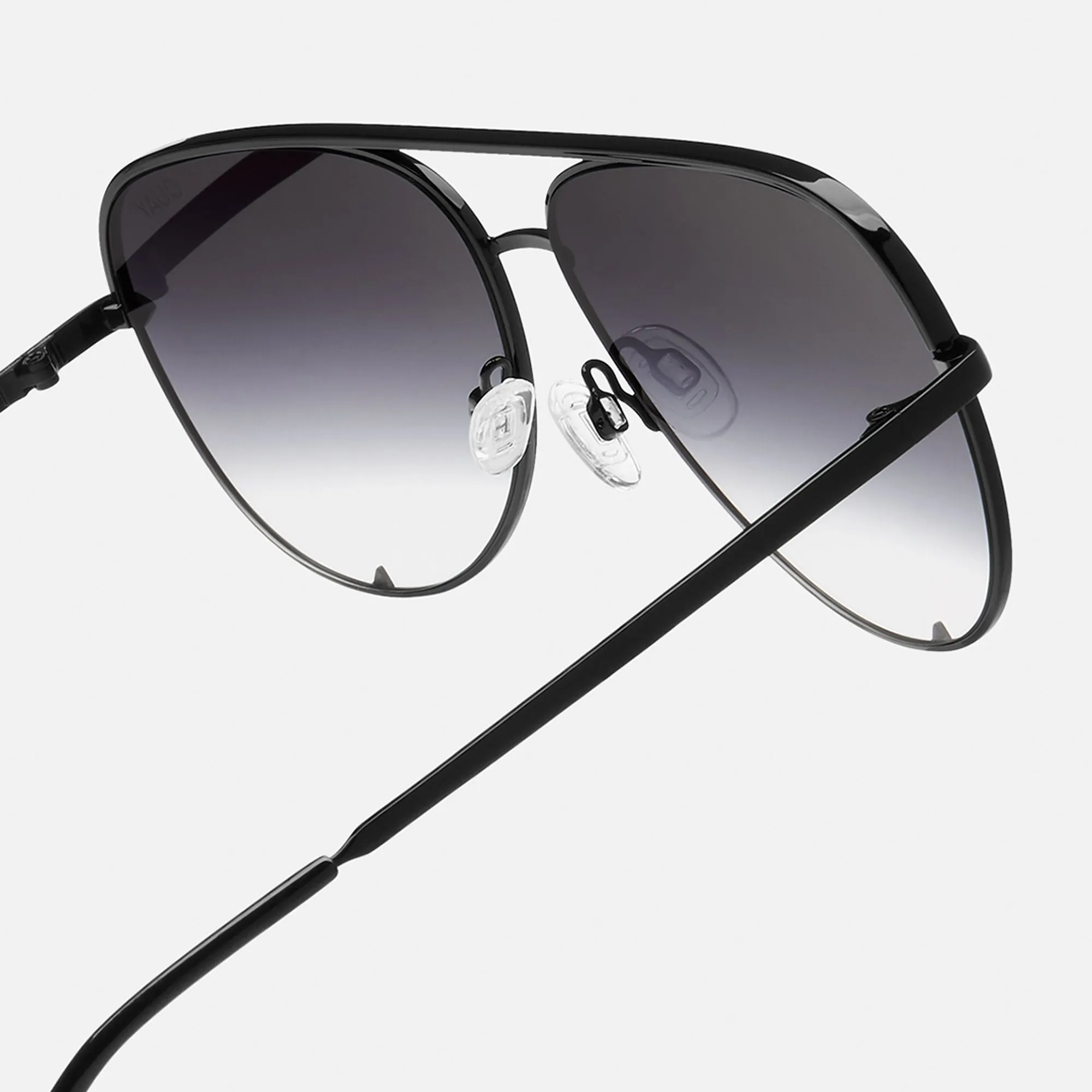 Quay Eyewear High Key Mini Sunglasses - Black Frame / Fade Lens