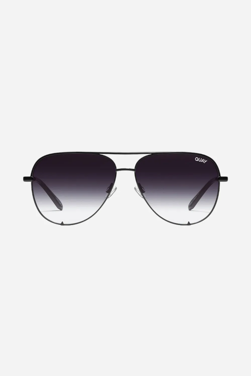 Quay Eyewear High Key Mini Sunglasses - Black Frame / Fade Lens