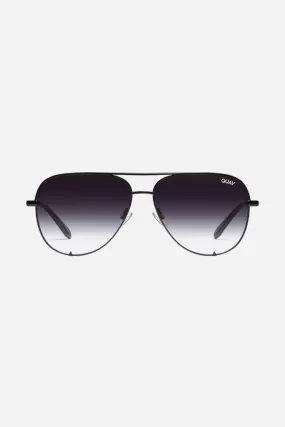 Quay Eyewear High Key Mini Sunglasses - Black Frame / Fade Lens