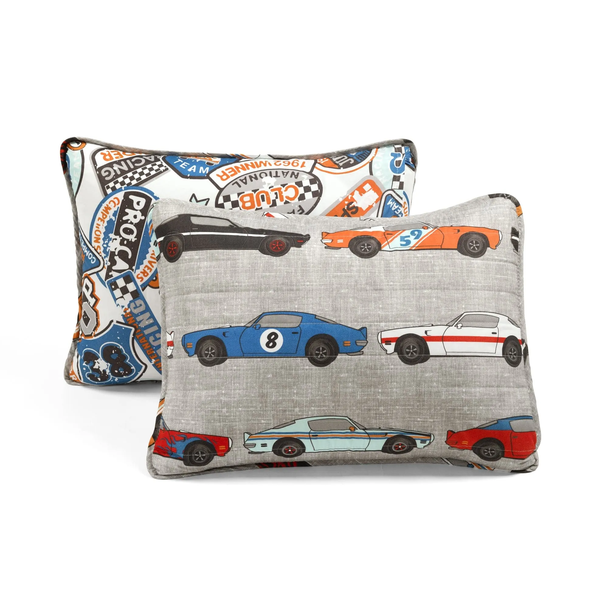 Race Cars Reversible Quilt Set   Sheet Set Combo