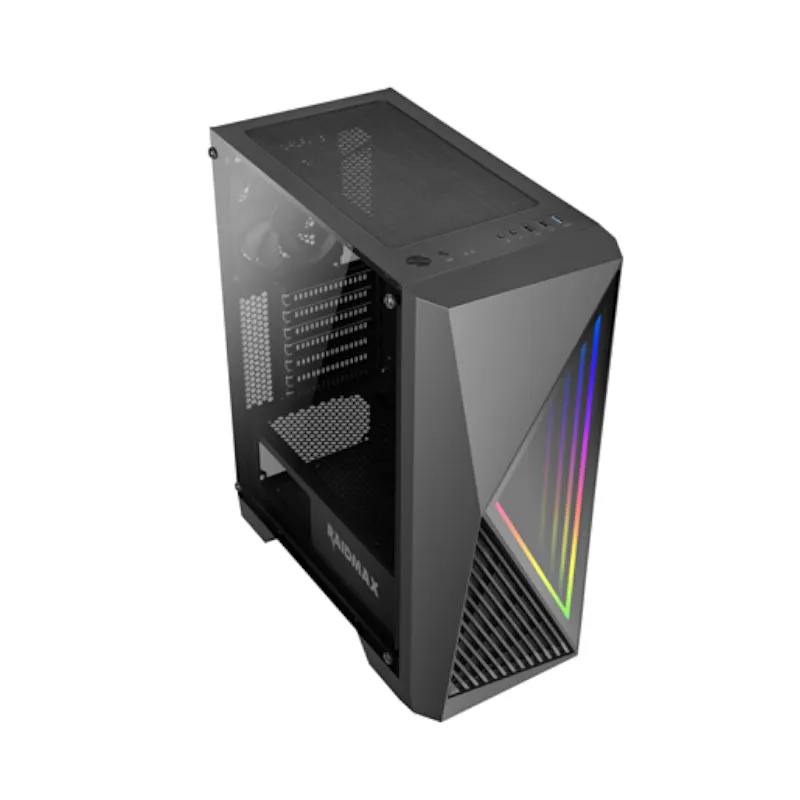 Raidmax S811Tbf Atx|Micro-Atx|Itx Argb Mid-Tower Gaming Chassis - Black