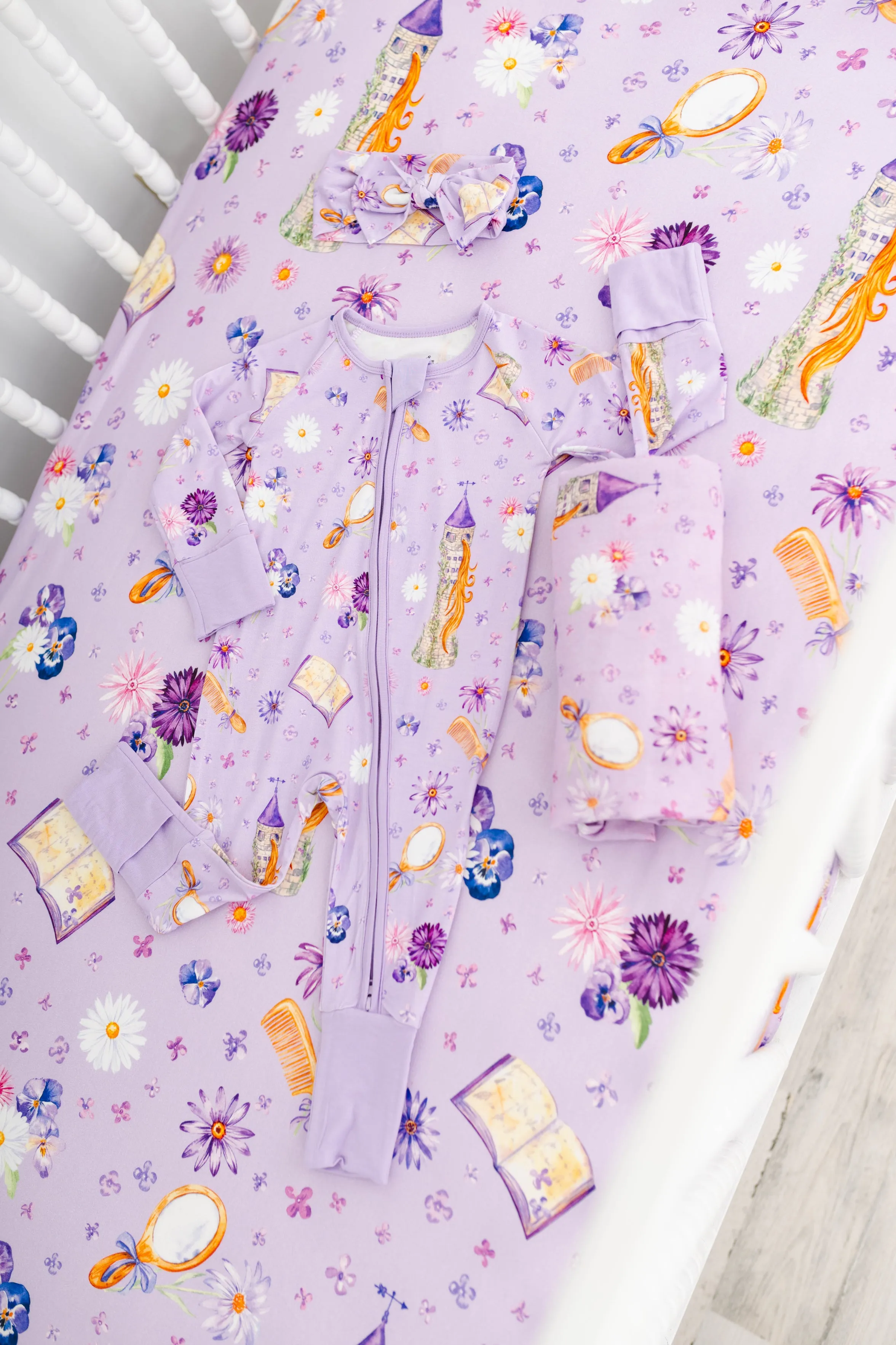 Rapunzel Bamboo Crib Sheet