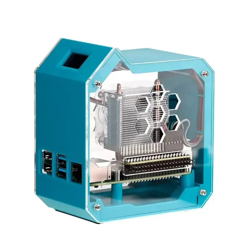 Raspberry Pi Mini Tower Power Kit w/ ICE Tower Cooler & 0.96-Inch OLED Display