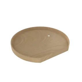 Rev-A-Shelf / LD-4NW-201-28-1 / Natural Wood D-Shaped Lazy Susan Shelf for Corner Base Cabinets