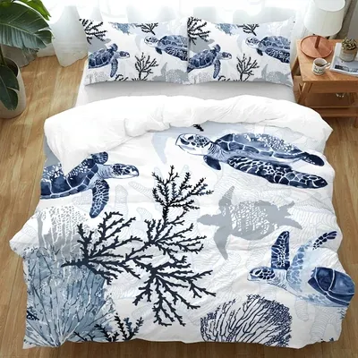 Sea Turtle Wonders Duvet Cover Set