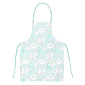 Seashells Ornaments Mint Green, Keiki Apron