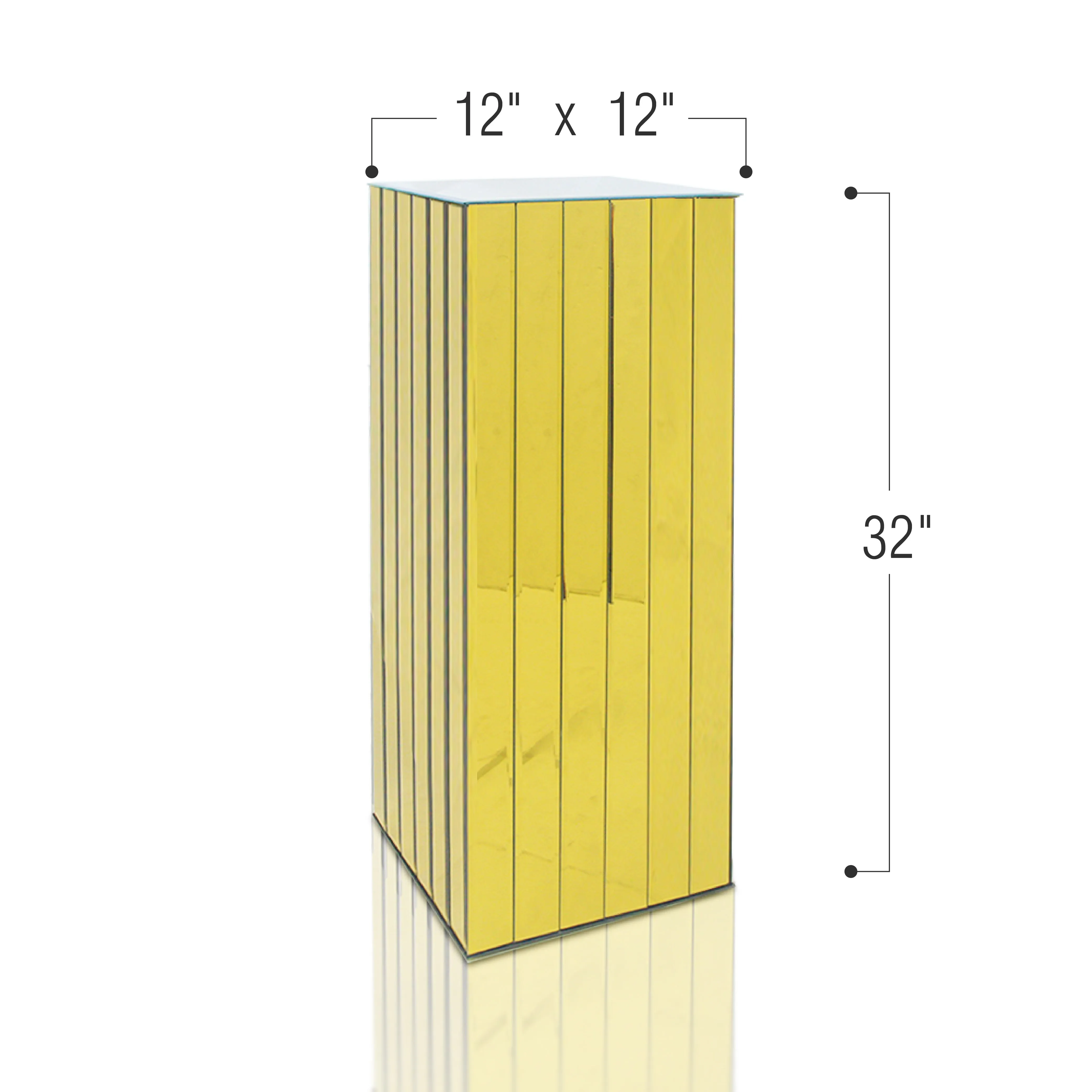 Segmented Mirror Display Block Column / Pedestal