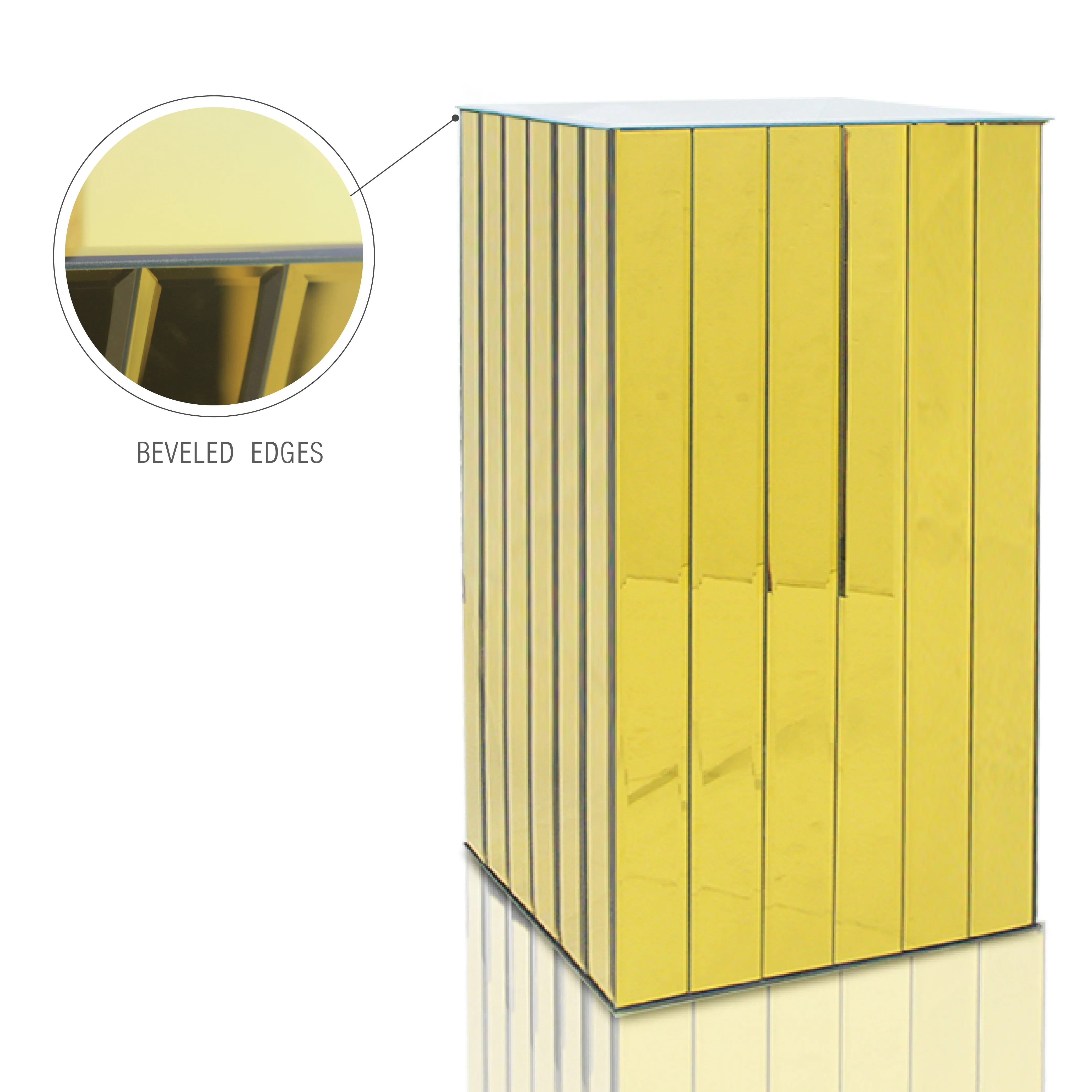 Segmented Mirror Display Block Column / Pedestal