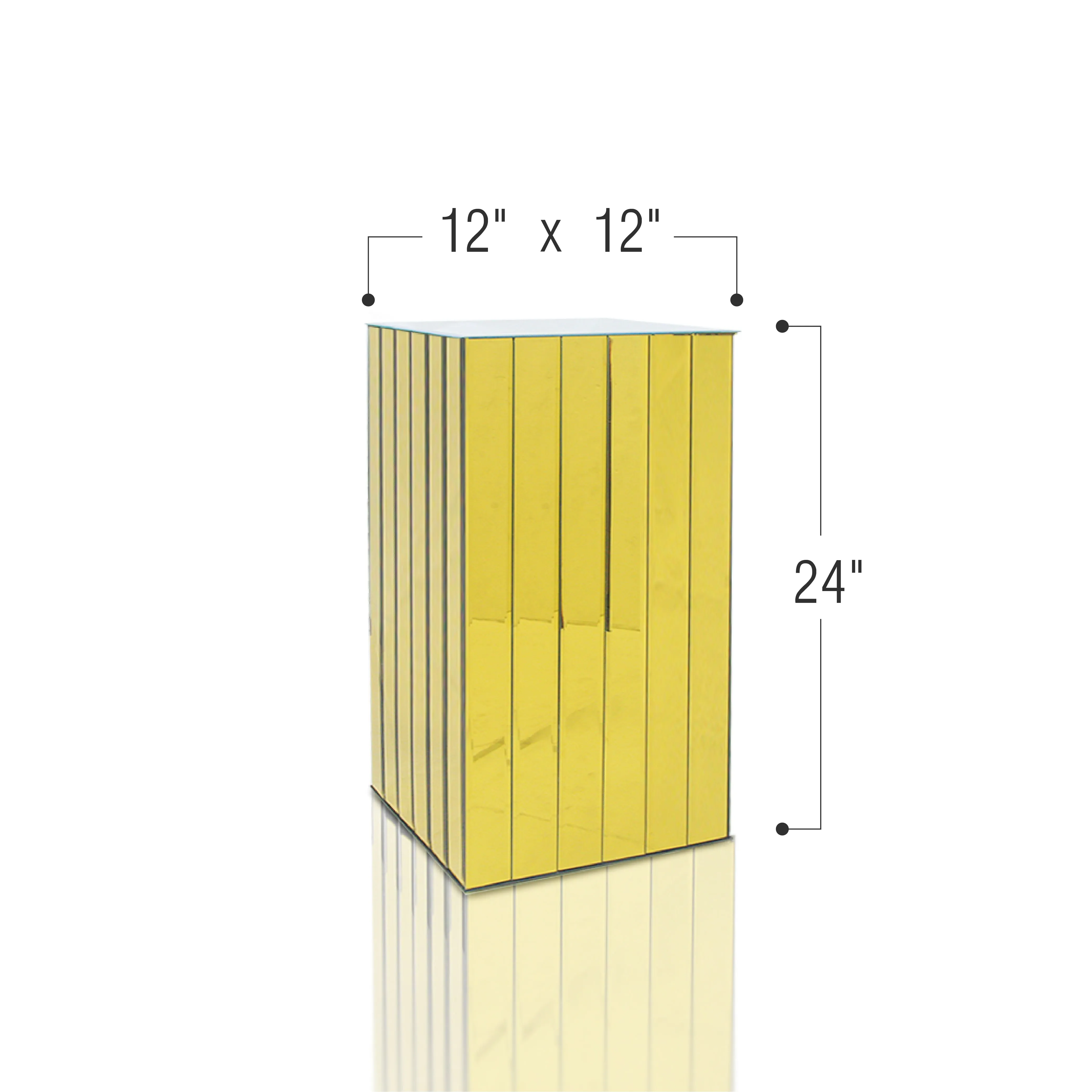 Segmented Mirror Display Block Column / Pedestal