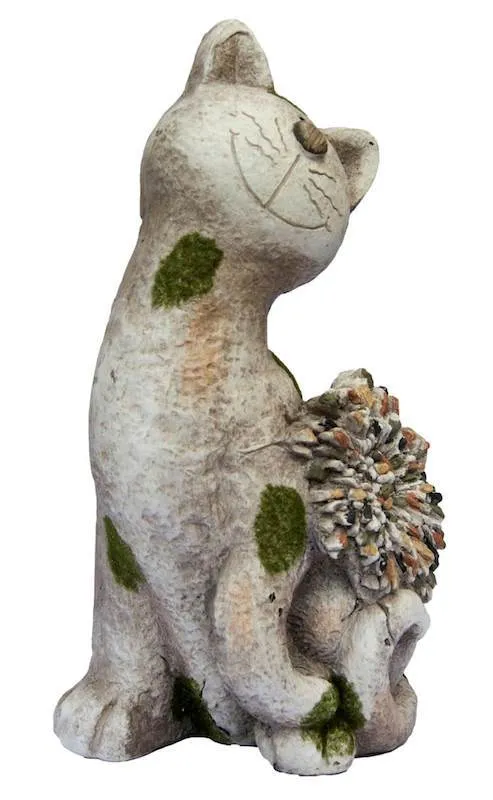 Sitting Cat Pebble Planter