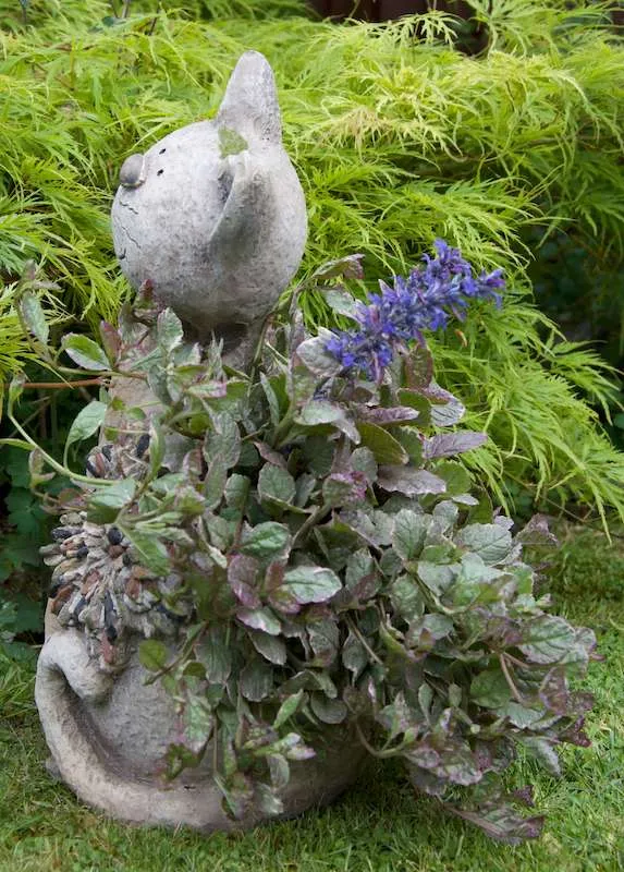 Sitting Cat Pebble Planter