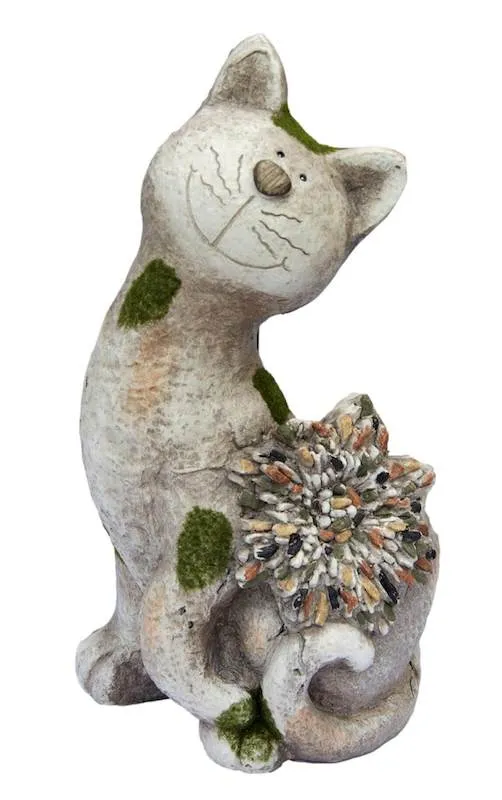 Sitting Cat Pebble Planter