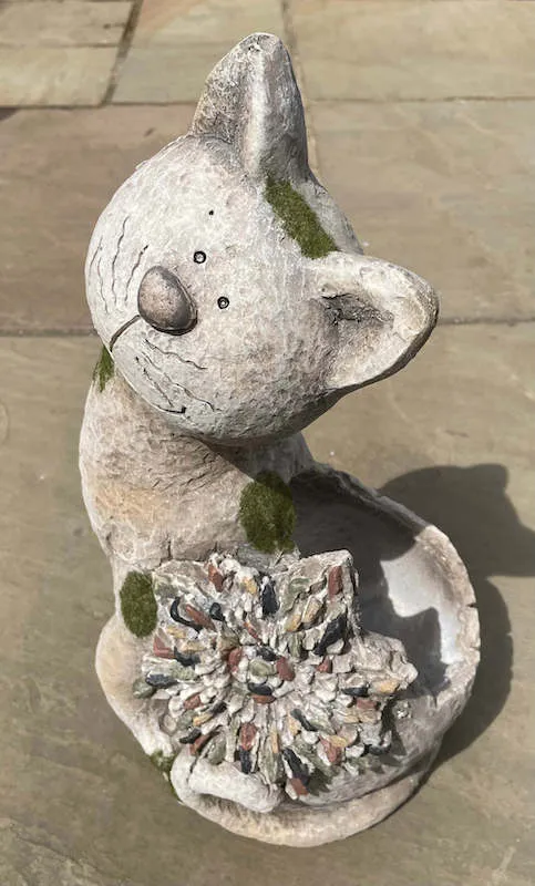 Sitting Cat Pebble Planter