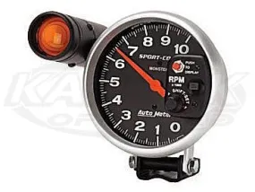 Sport-Comp 5" Pedestal Mount Tachometer 10,000 RPM w/ Adjustable Pointer