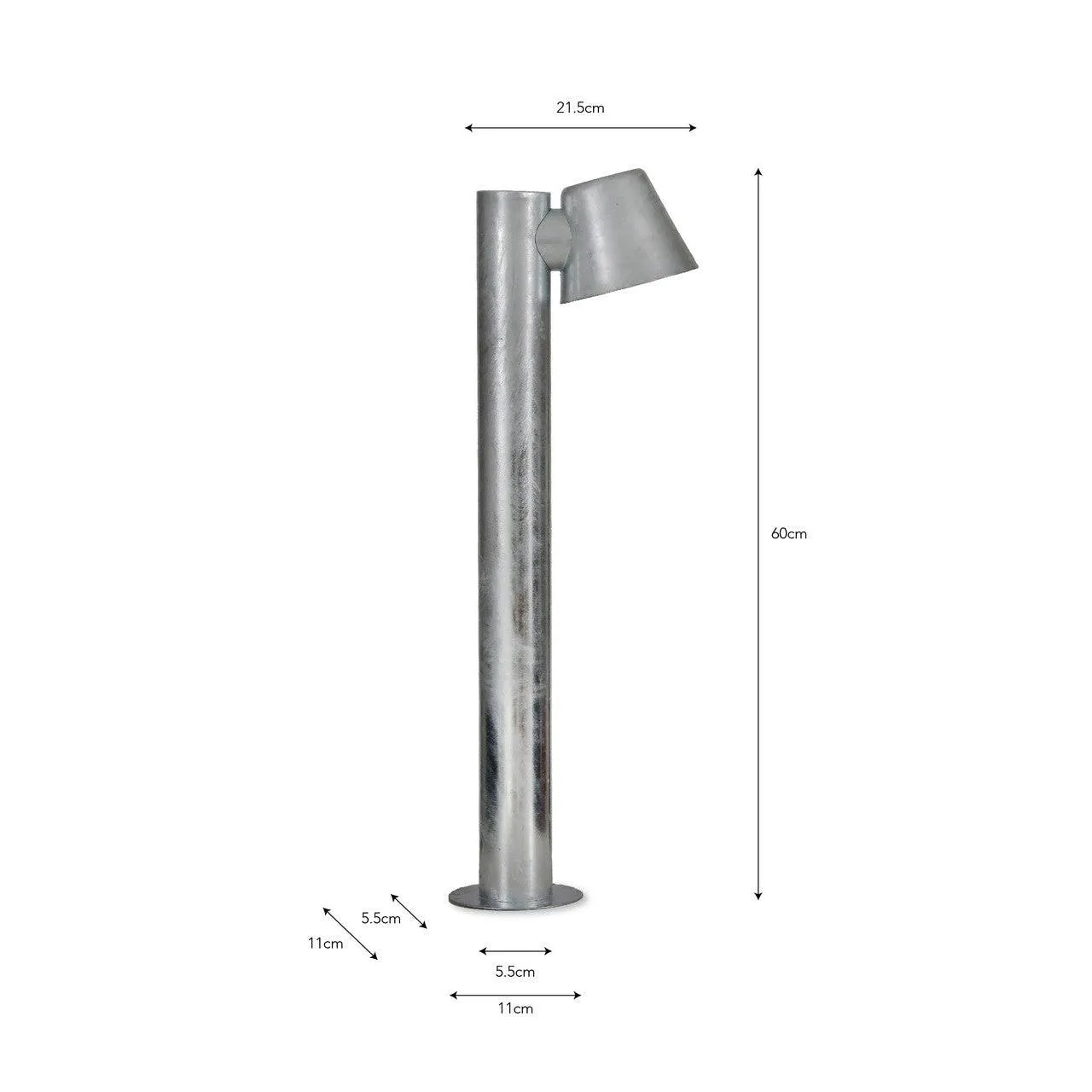 St Ives Mast Path Light - Galvanised Steel