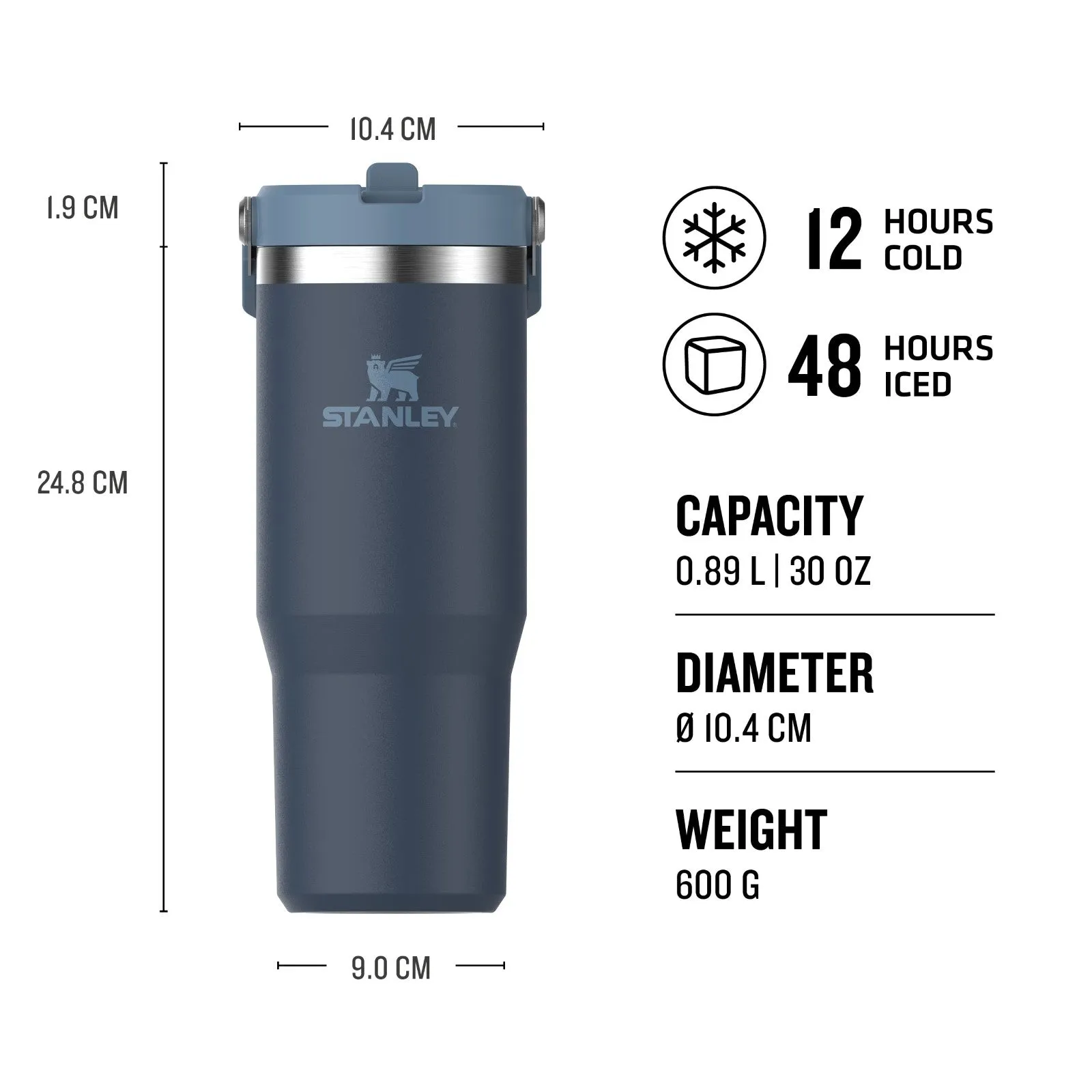 Stanley 0.89L Classic Iceflow Flip Straw Travel Tumbler