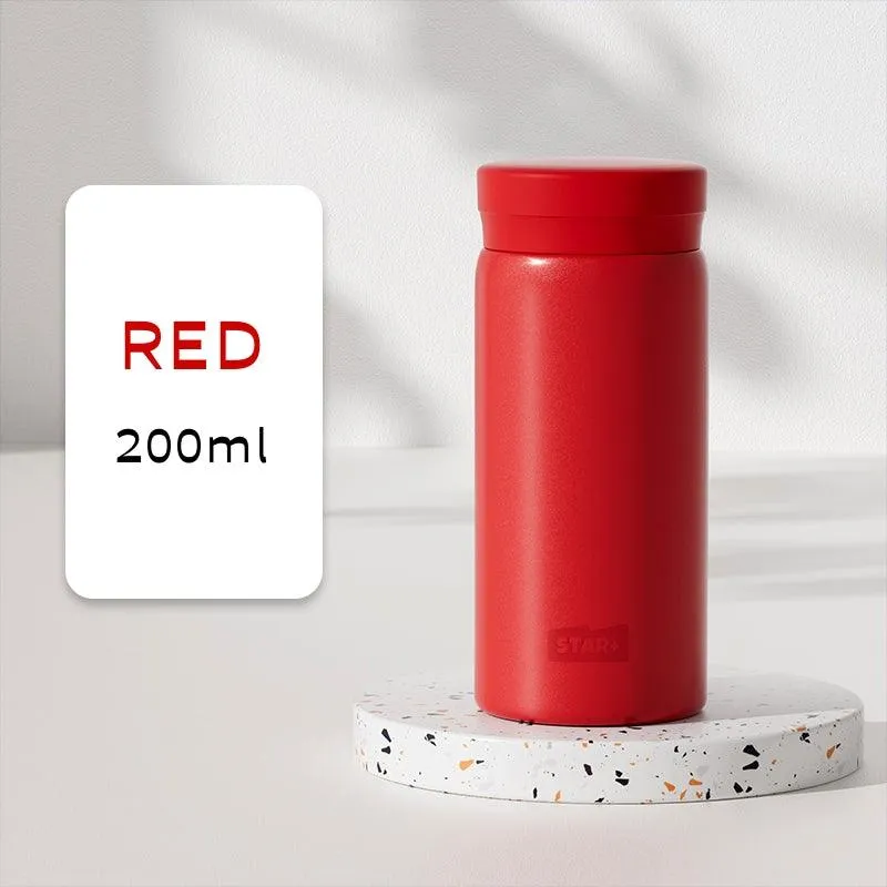 STAR  Portable Mini Thermos Flask – 200ML Vacuum Insulated Stainless Steel Bottle