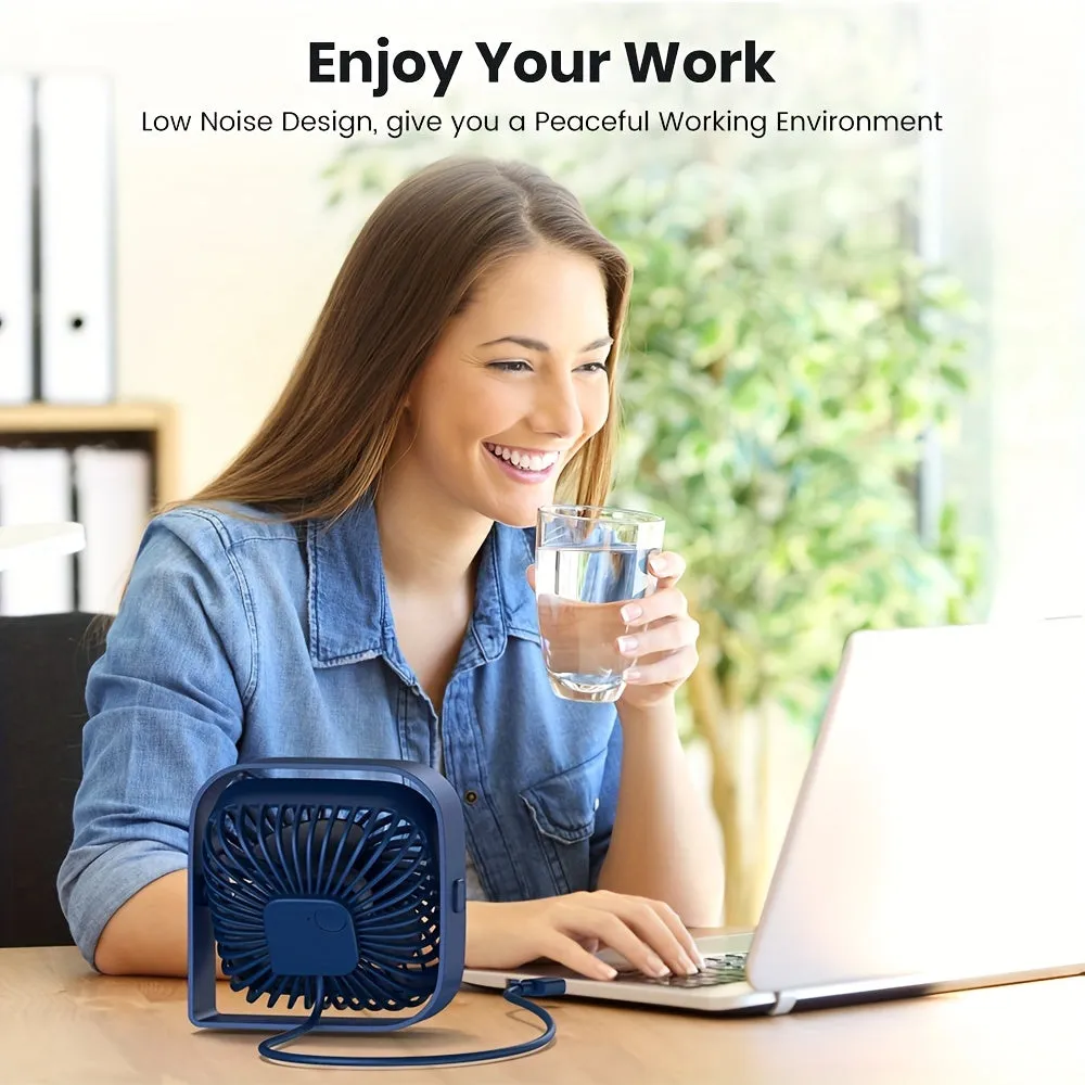 Stay Cool AnywhereTOPK Mini Desk Fan