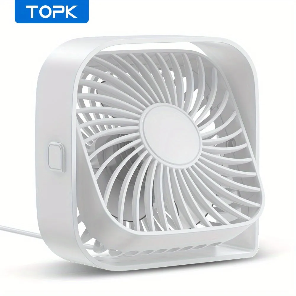 Stay Cool AnywhereTOPK Mini Desk Fan