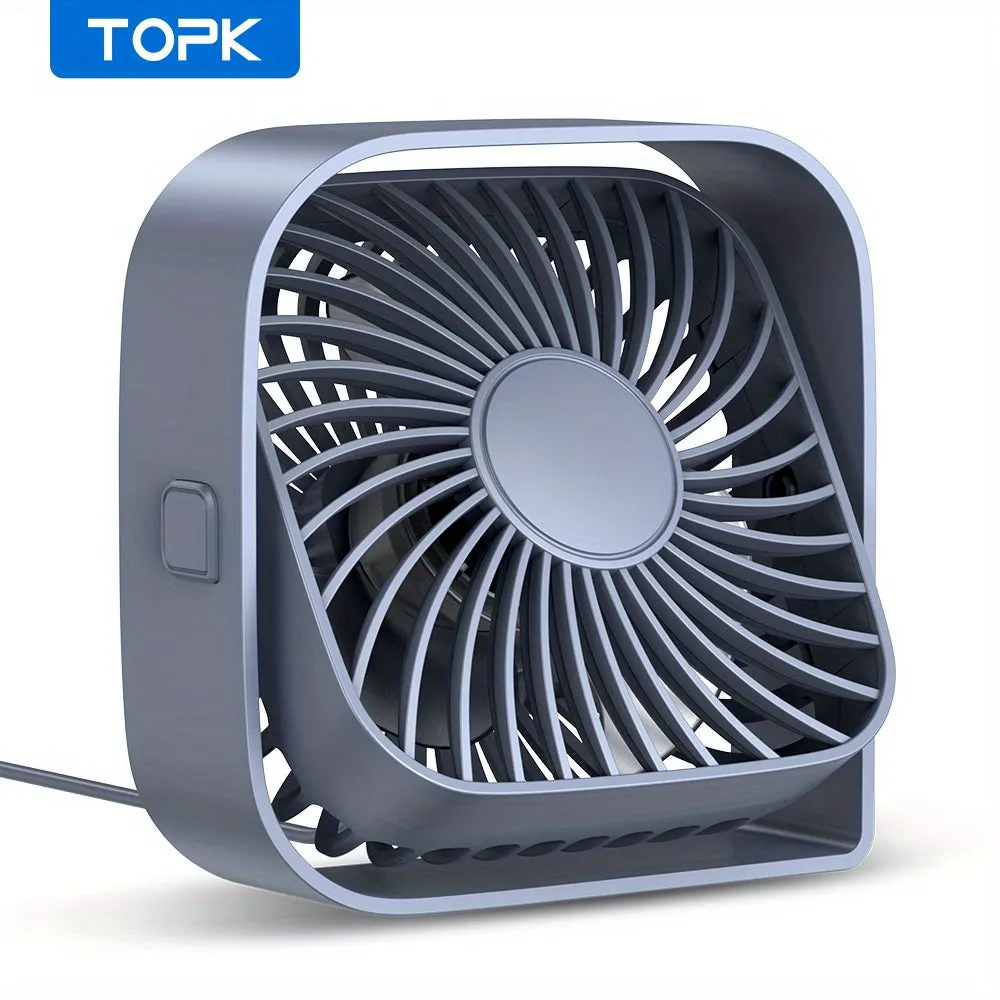 Stay Cool AnywhereTOPK Mini Desk Fan