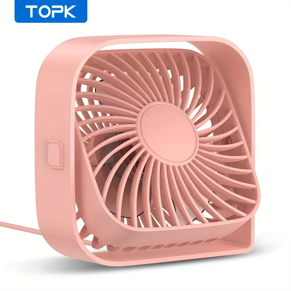 Stay Cool AnywhereTOPK Mini Desk Fan