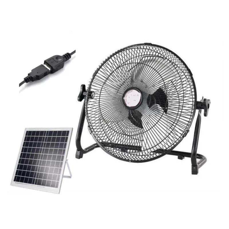 Sturdy Fine Mesh Cover Solar Powered Fan Fs-800