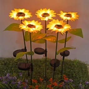 Sunflower Waterproof Solar Led Garden Lights