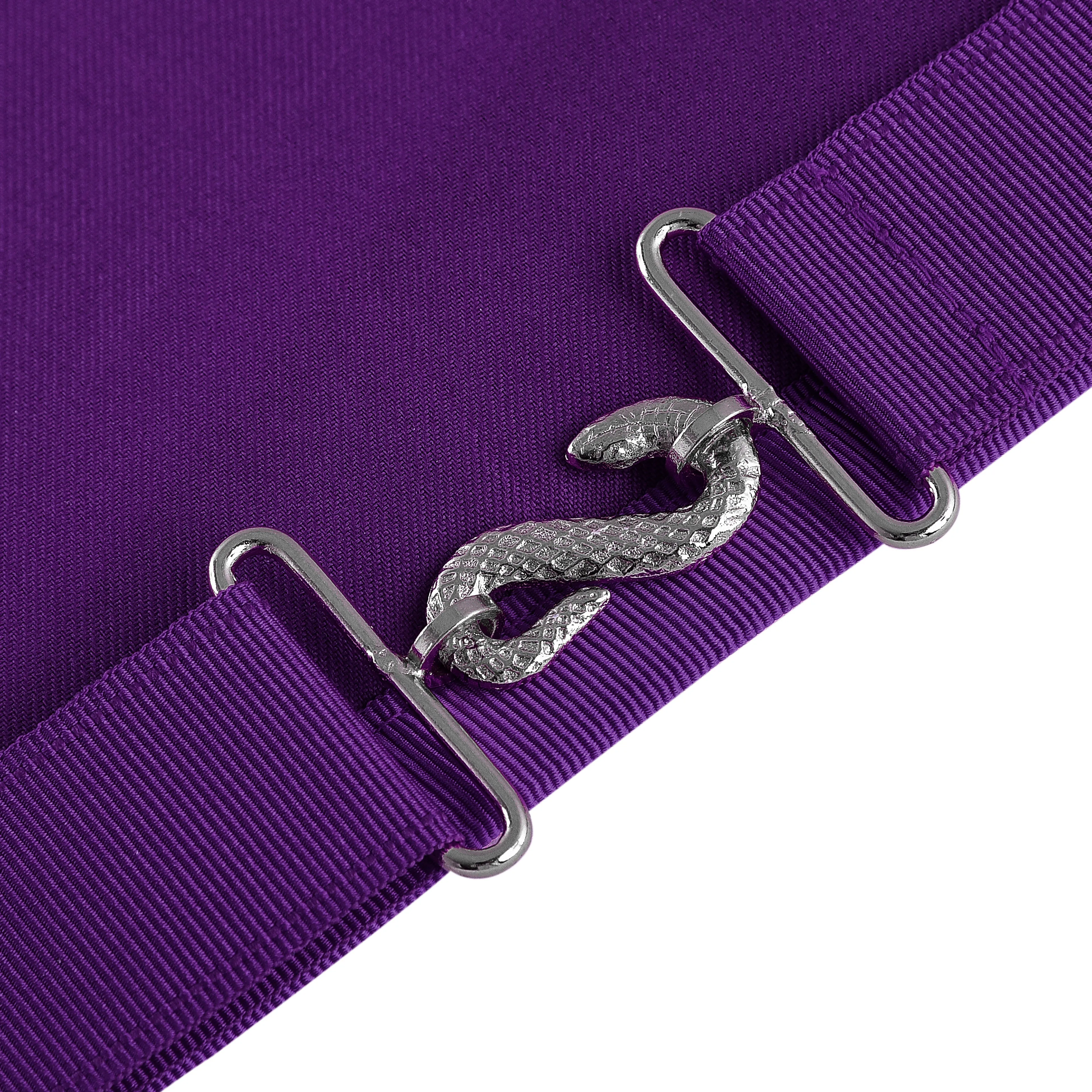 Superintendent Allied Masonic Degrees Apron - Purple Ribbon