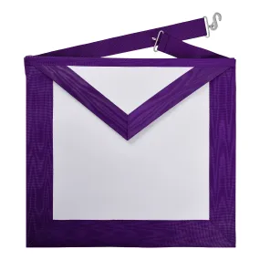 Superintendent Allied Masonic Degrees Apron - Purple Ribbon