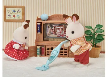 SYLVANIAN FAMILIES - LAUNDRY AND VACUUM CLEANER