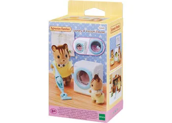 SYLVANIAN FAMILIES - LAUNDRY AND VACUUM CLEANER