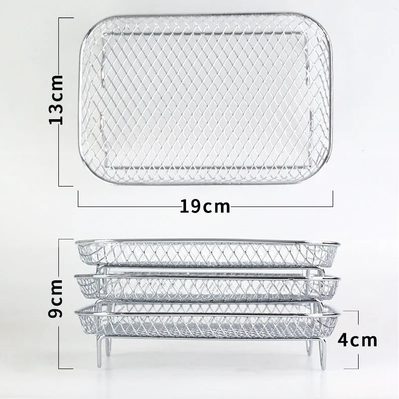 Three-Tier Stainless Steel Air Fryers Accessory