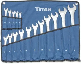 Titan Tools 17330 14 Pc Metric Raised Panel Wrench Set w/ Pouch