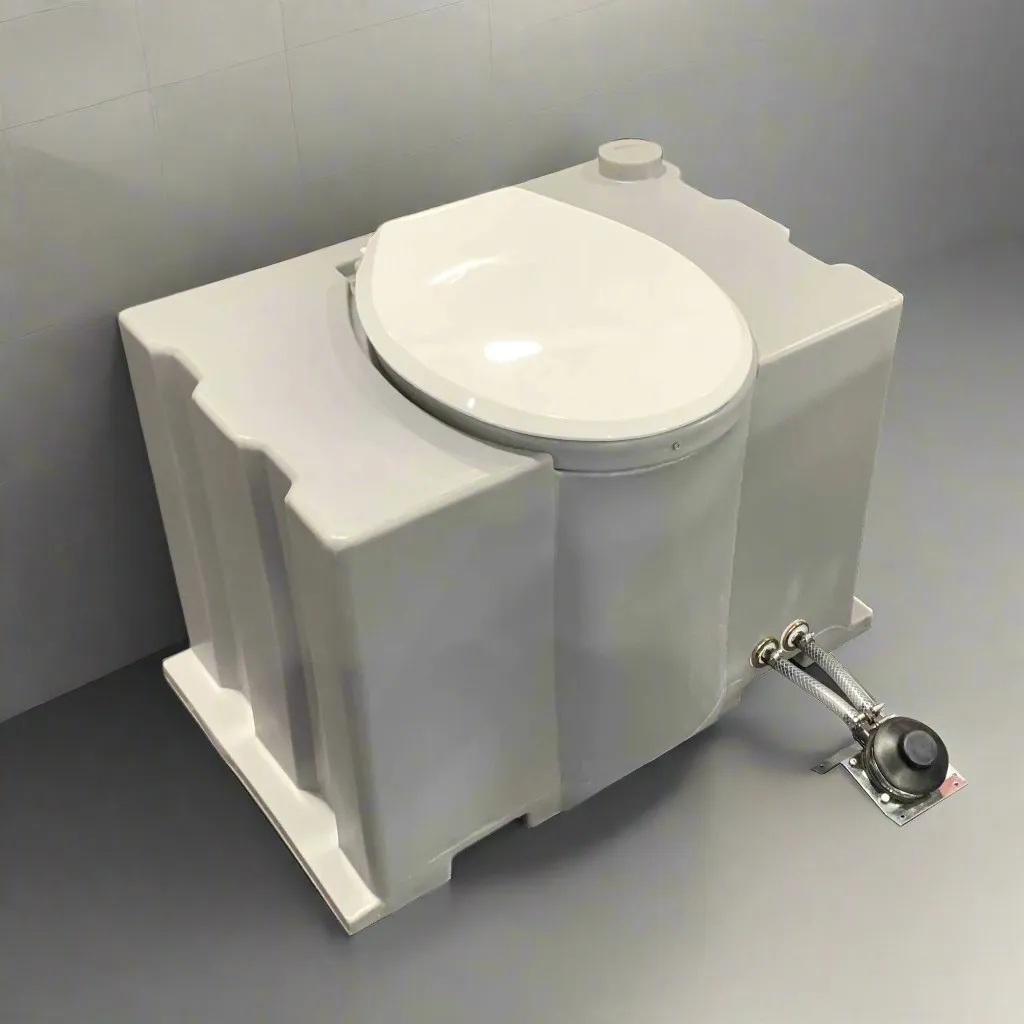 Toilet Pedestal Tank With Foot Flush